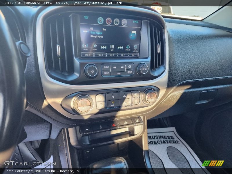 Cyber Gray Metallic / Jet Black 2017 GMC Canyon SLE Crew Cab 4x4