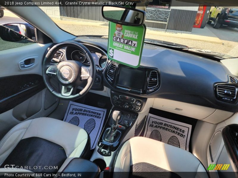 Granite Crystal Metallic / Black/Ski Gray 2018 Jeep Compass Limited 4x4