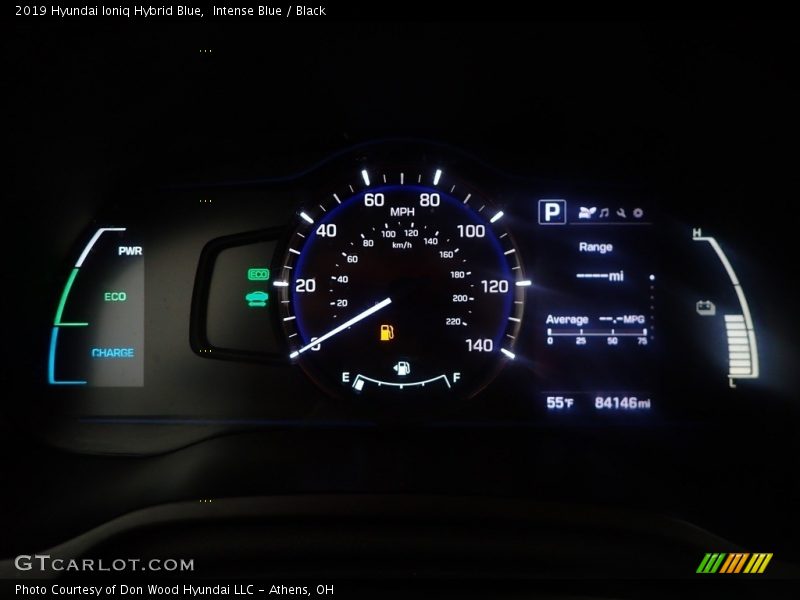 Intense Blue / Black 2019 Hyundai Ioniq Hybrid Blue