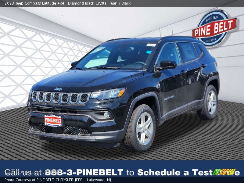 Diamond Black Crystal Pearl / Black 2023 Jeep Compass Latitude 4x4