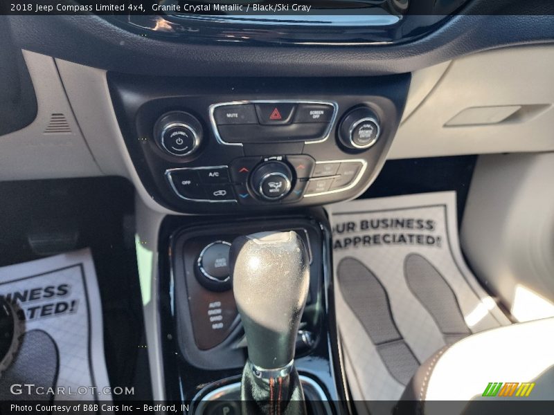 Granite Crystal Metallic / Black/Ski Gray 2018 Jeep Compass Limited 4x4