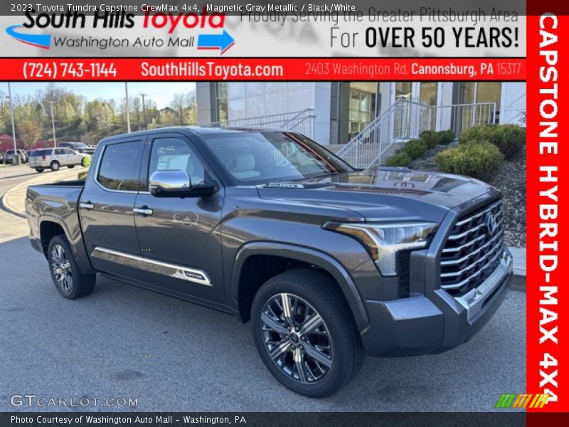 Magnetic Gray Metallic / Black/White 2023 Toyota Tundra Capstone CrewMax 4x4
