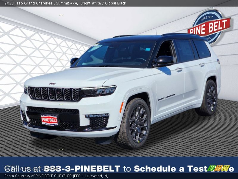 Bright White / Global Black 2023 Jeep Grand Cherokee L Summit 4x4