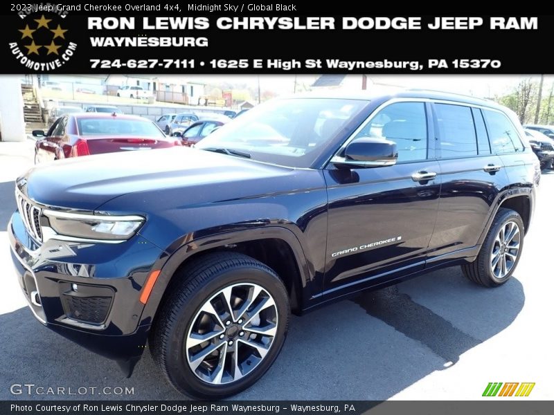 Midnight Sky / Global Black 2023 Jeep Grand Cherokee Overland 4x4