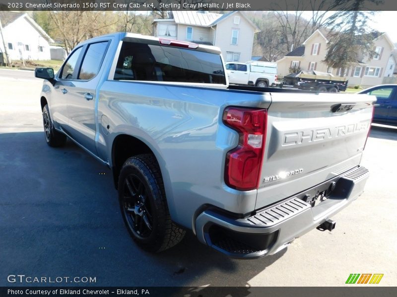 Sterling Gray Metallic / Jet Black 2023 Chevrolet Silverado 1500 RST Crew Cab 4x4