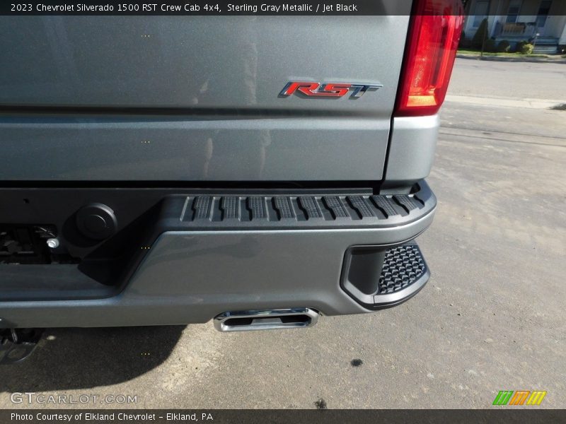 Sterling Gray Metallic / Jet Black 2023 Chevrolet Silverado 1500 RST Crew Cab 4x4