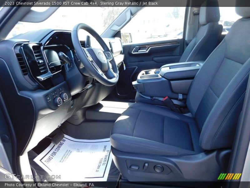 Sterling Gray Metallic / Jet Black 2023 Chevrolet Silverado 1500 RST Crew Cab 4x4