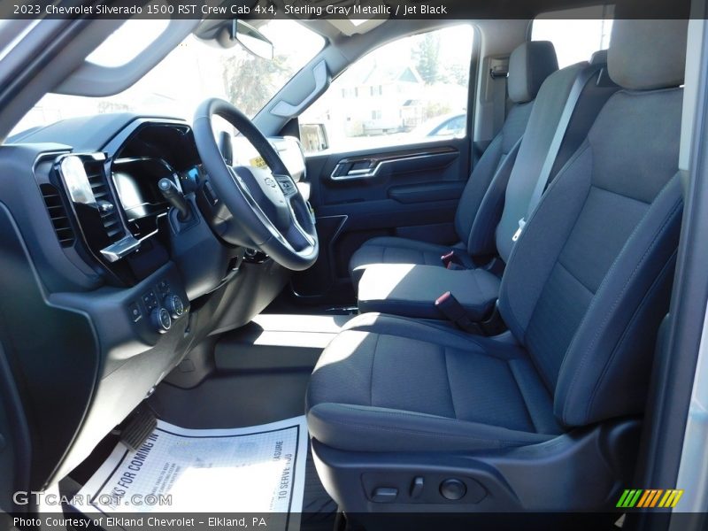 Sterling Gray Metallic / Jet Black 2023 Chevrolet Silverado 1500 RST Crew Cab 4x4