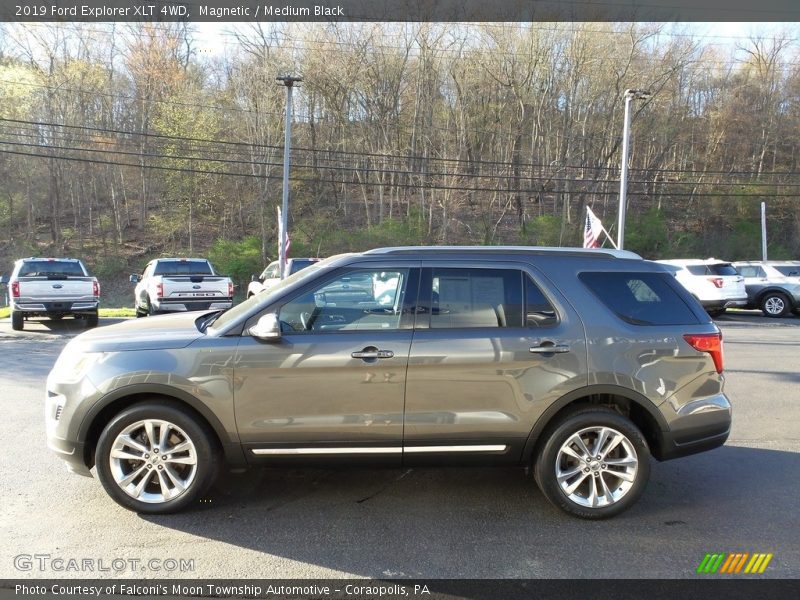 Magnetic / Medium Black 2019 Ford Explorer XLT 4WD