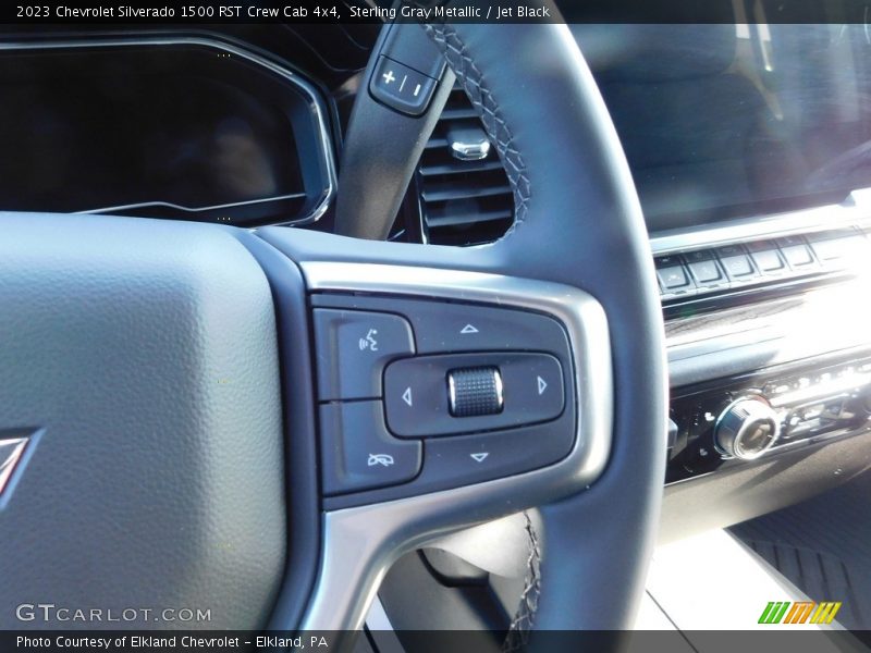 Sterling Gray Metallic / Jet Black 2023 Chevrolet Silverado 1500 RST Crew Cab 4x4