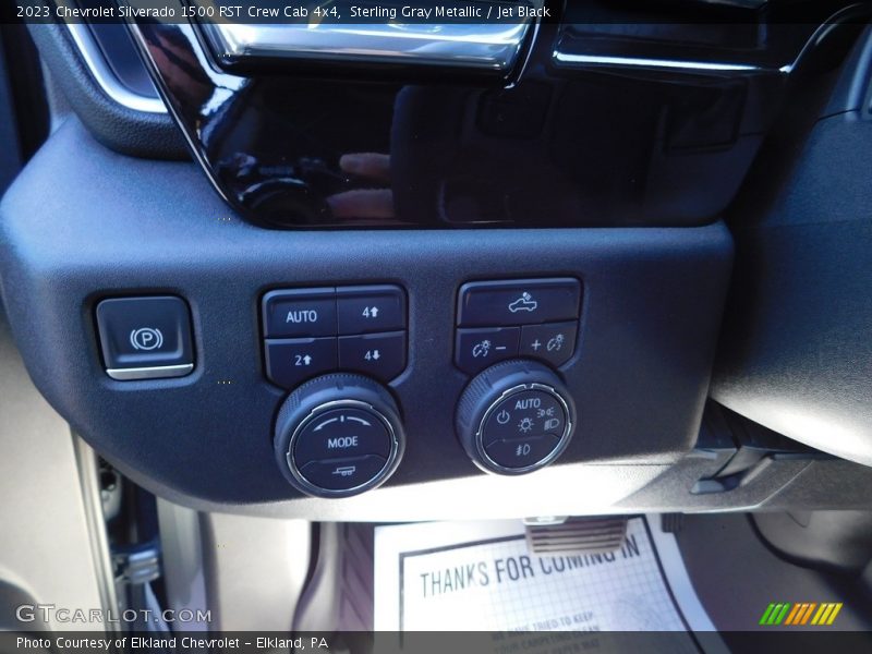 Sterling Gray Metallic / Jet Black 2023 Chevrolet Silverado 1500 RST Crew Cab 4x4