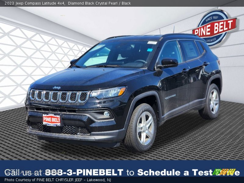 Diamond Black Crystal Pearl / Black 2023 Jeep Compass Latitude 4x4