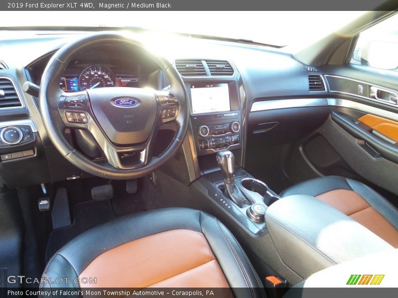 Magnetic / Medium Black 2019 Ford Explorer XLT 4WD