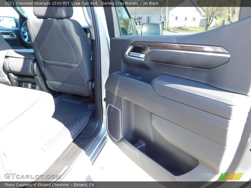 Sterling Gray Metallic / Jet Black 2023 Chevrolet Silverado 1500 RST Crew Cab 4x4