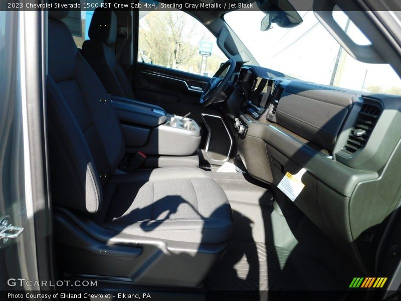 Sterling Gray Metallic / Jet Black 2023 Chevrolet Silverado 1500 RST Crew Cab 4x4