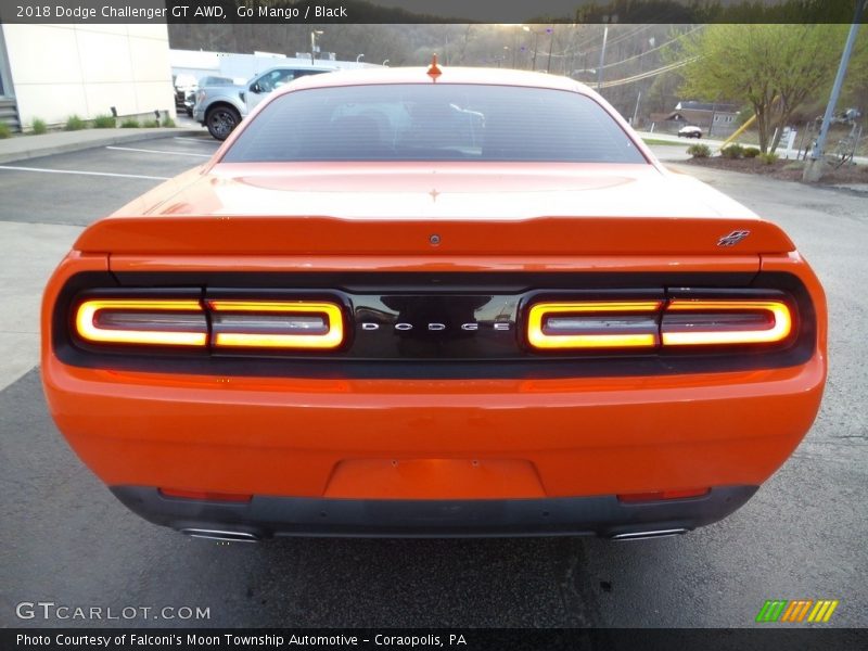 Go Mango / Black 2018 Dodge Challenger GT AWD