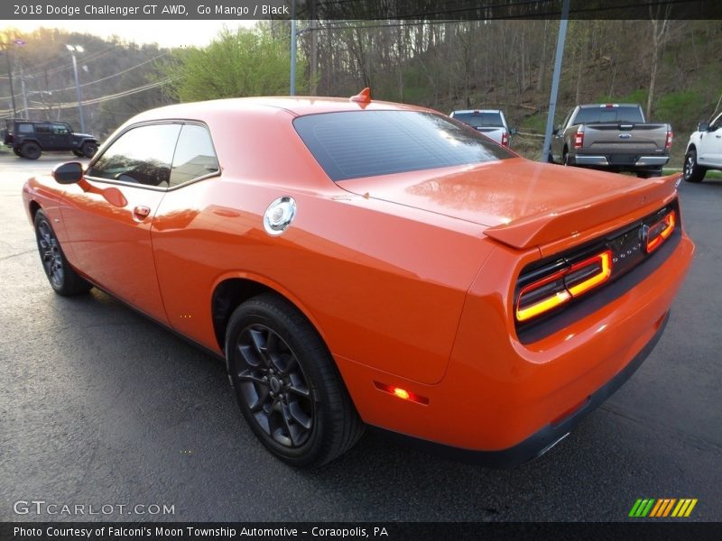 Go Mango / Black 2018 Dodge Challenger GT AWD