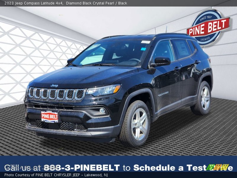 Diamond Black Crystal Pearl / Black 2023 Jeep Compass Latitude 4x4