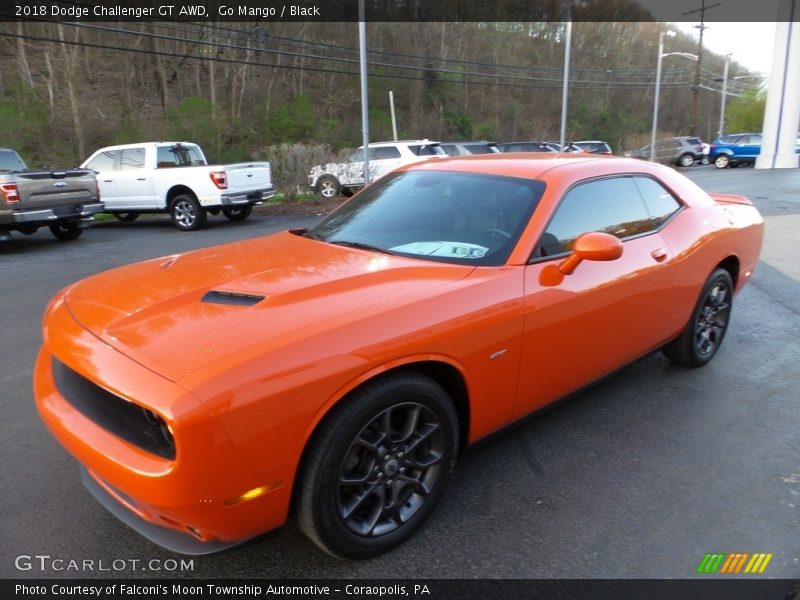 Go Mango / Black 2018 Dodge Challenger GT AWD