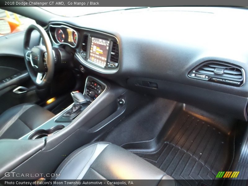Go Mango / Black 2018 Dodge Challenger GT AWD