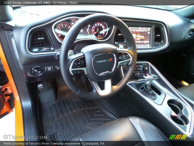 Go Mango / Black 2018 Dodge Challenger GT AWD