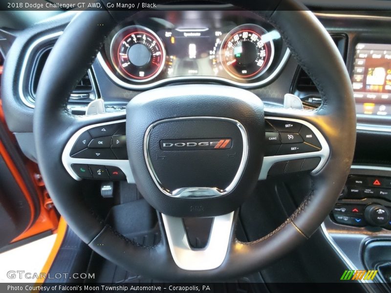 Go Mango / Black 2018 Dodge Challenger GT AWD