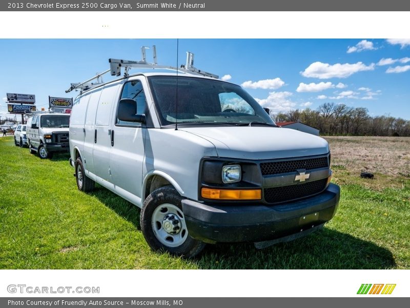 Summit White / Neutral 2013 Chevrolet Express 2500 Cargo Van