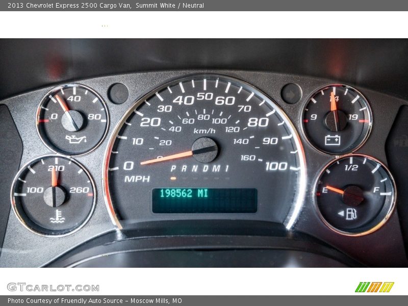 Summit White / Neutral 2013 Chevrolet Express 2500 Cargo Van