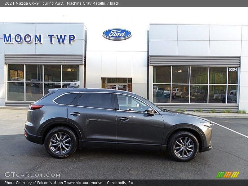 Machine Gray Metallic / Black 2021 Mazda CX-9 Touring AWD