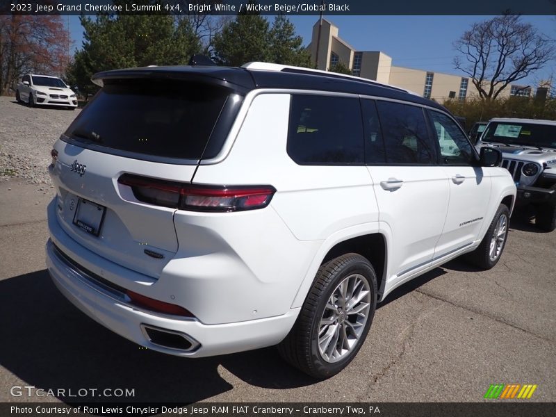 Bright White / Wicker Beige/Global Black 2023 Jeep Grand Cherokee L Summit 4x4