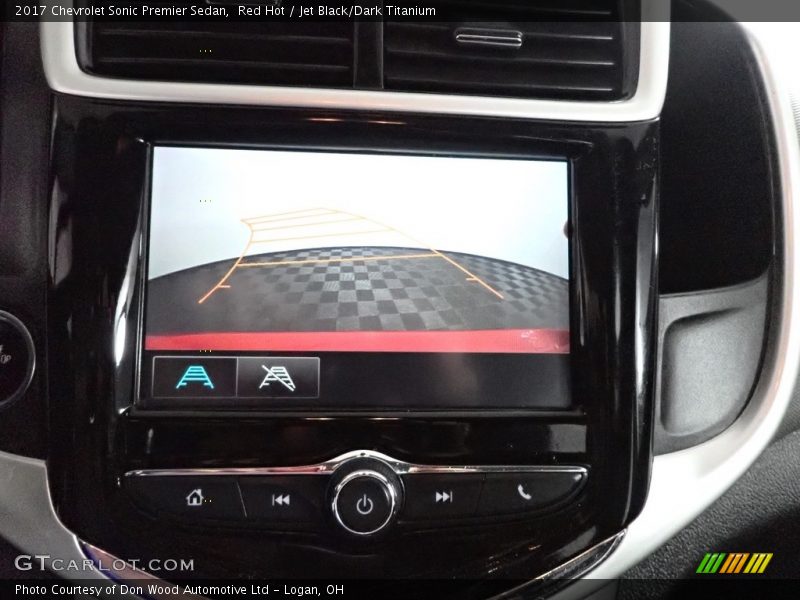 Red Hot / Jet Black/Dark Titanium 2017 Chevrolet Sonic Premier Sedan
