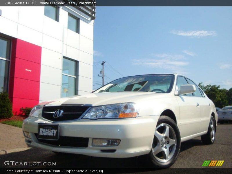 White Diamond Pearl / Parchment 2002 Acura TL 3.2