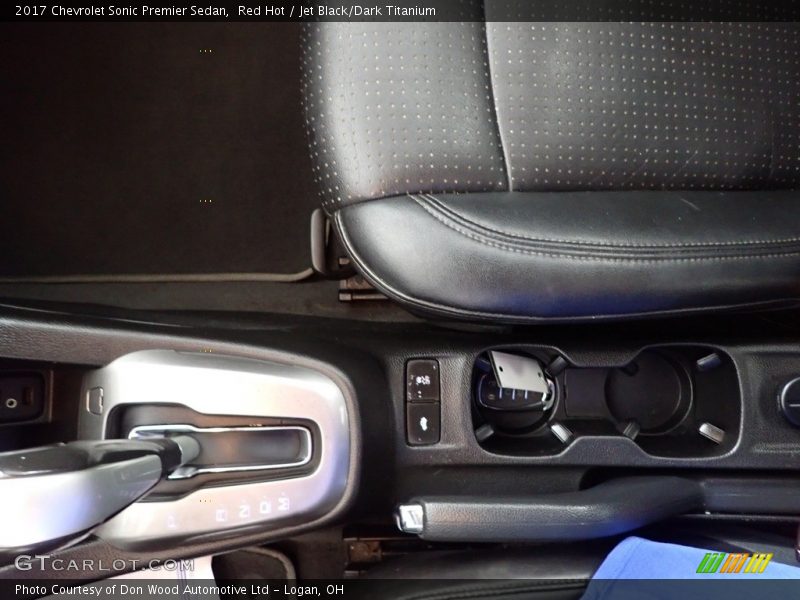 Red Hot / Jet Black/Dark Titanium 2017 Chevrolet Sonic Premier Sedan