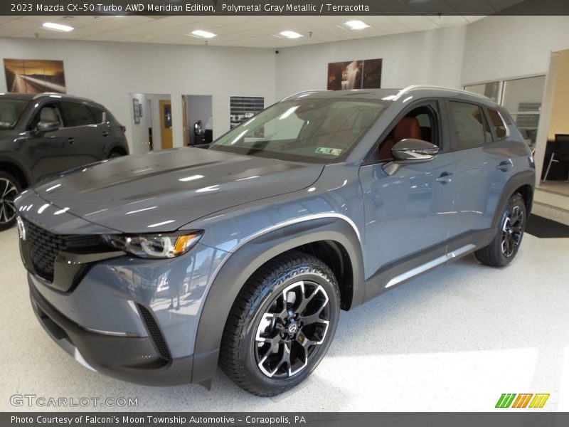 Front 3/4 View of 2023 CX-50 Turbo AWD Meridian Edition
