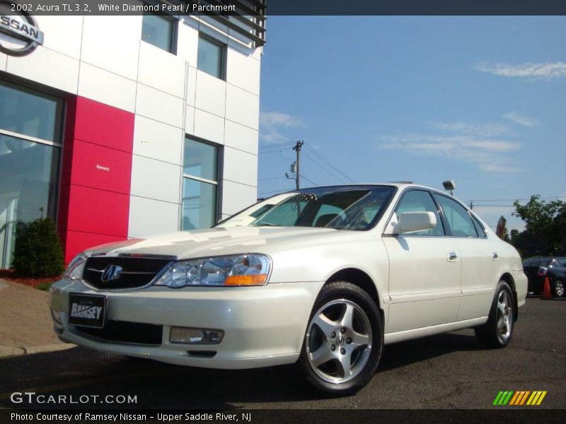 White Diamond Pearl / Parchment 2002 Acura TL 3.2