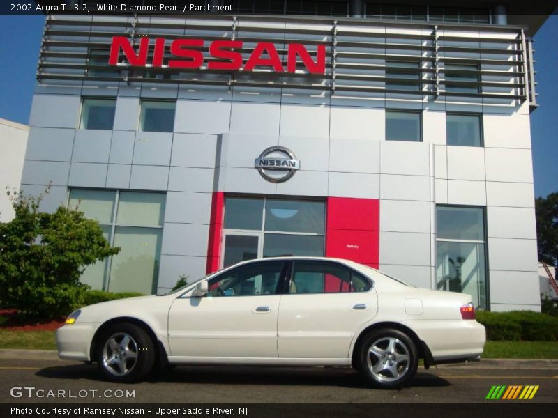 White Diamond Pearl / Parchment 2002 Acura TL 3.2