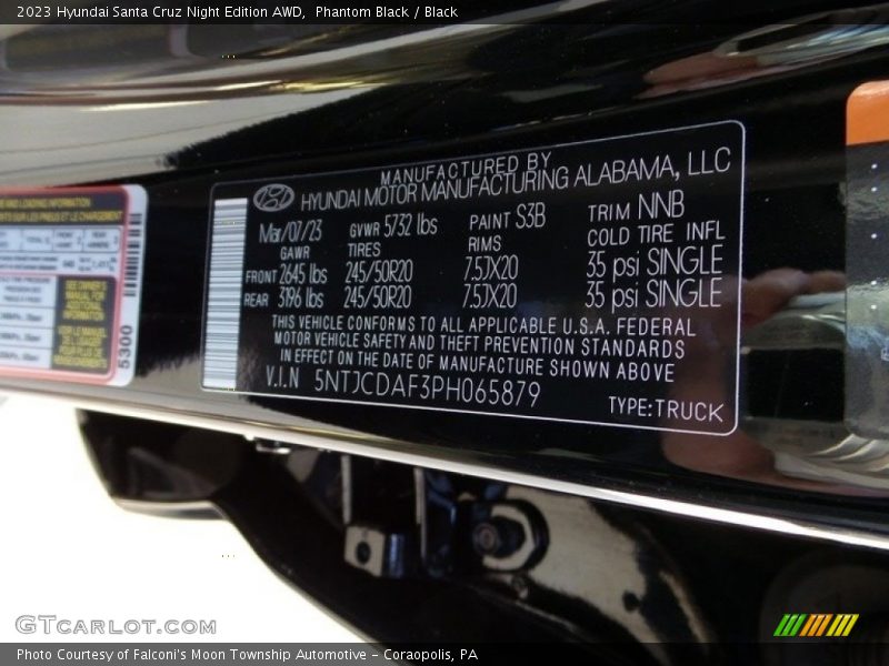 Phantom Black / Black 2023 Hyundai Santa Cruz Night Edition AWD