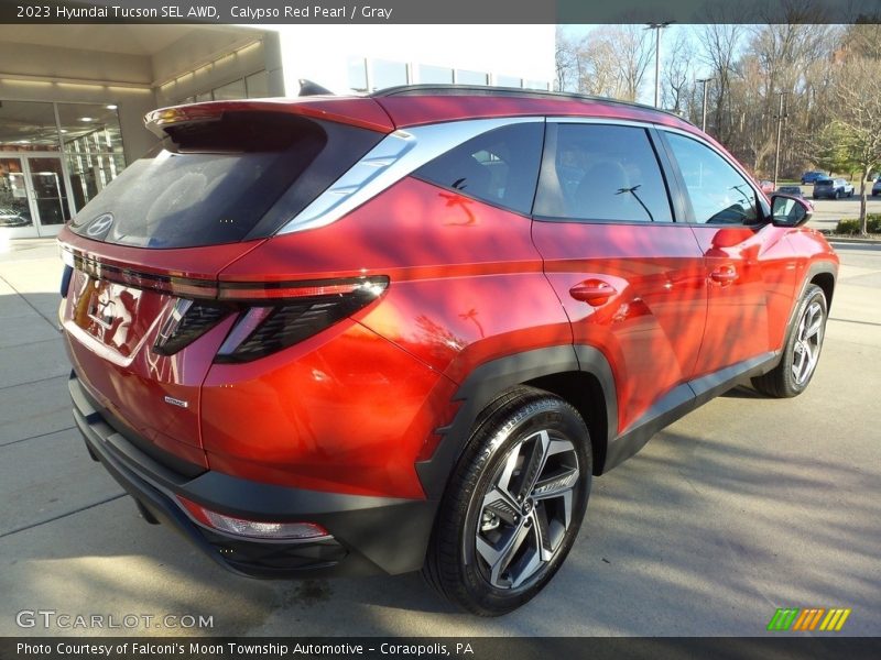 Calypso Red Pearl / Gray 2023 Hyundai Tucson SEL AWD