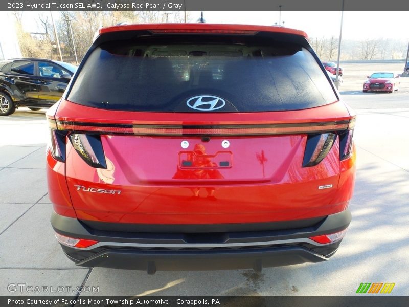 Calypso Red Pearl / Gray 2023 Hyundai Tucson SEL AWD