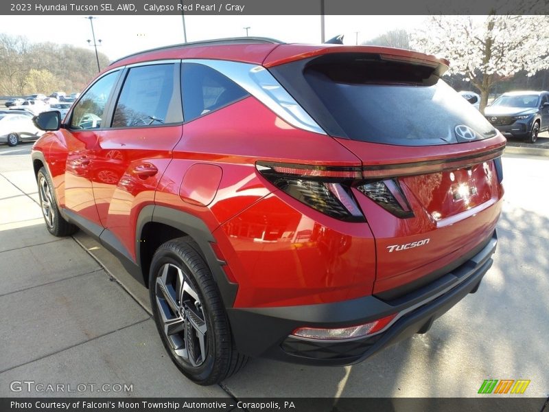 Calypso Red Pearl / Gray 2023 Hyundai Tucson SEL AWD