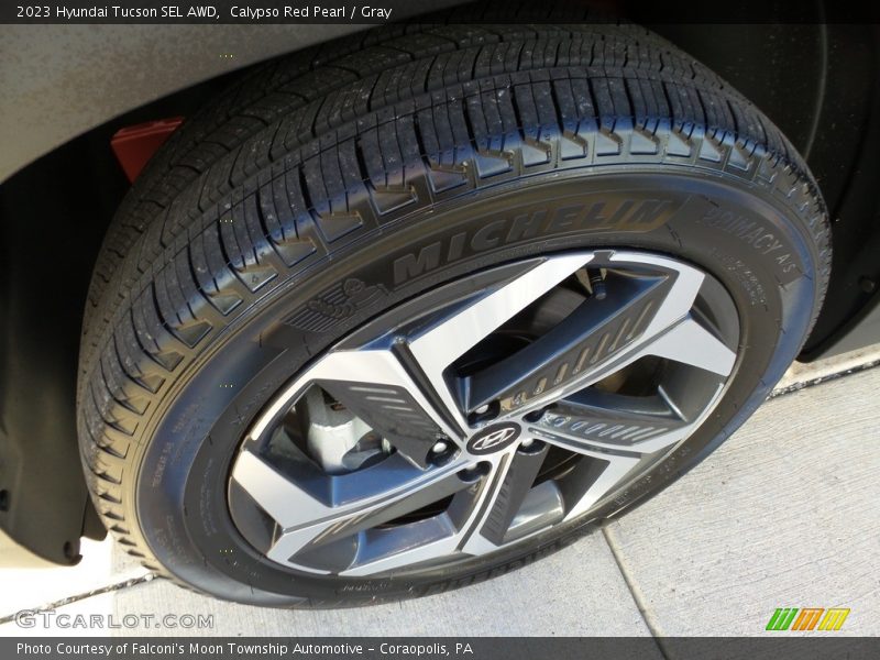 Calypso Red Pearl / Gray 2023 Hyundai Tucson SEL AWD