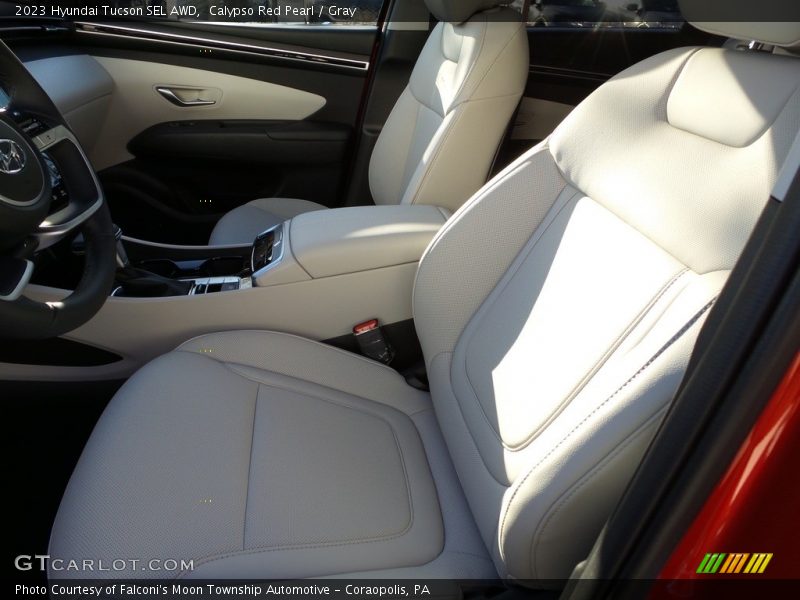 Calypso Red Pearl / Gray 2023 Hyundai Tucson SEL AWD