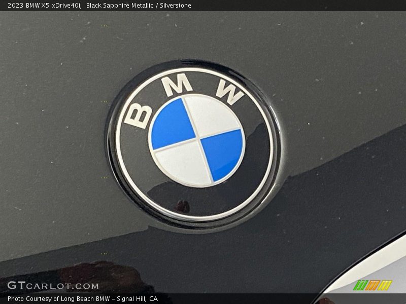 Black Sapphire Metallic / Silverstone 2023 BMW X5 xDrive40i