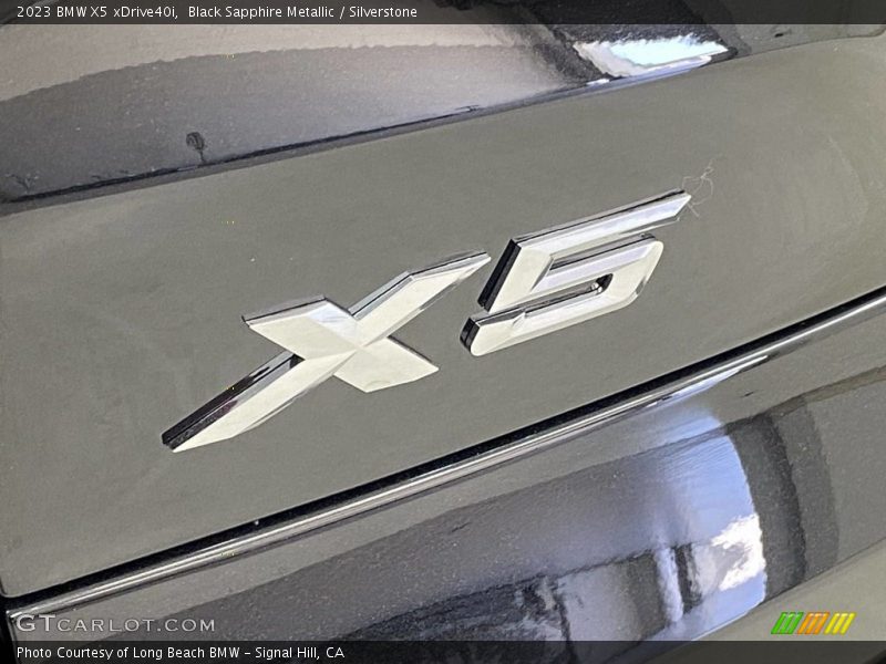 Black Sapphire Metallic / Silverstone 2023 BMW X5 xDrive40i