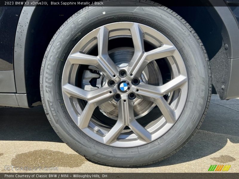 Black Sapphire Metallic / Black 2023 BMW X3 xDrive30i