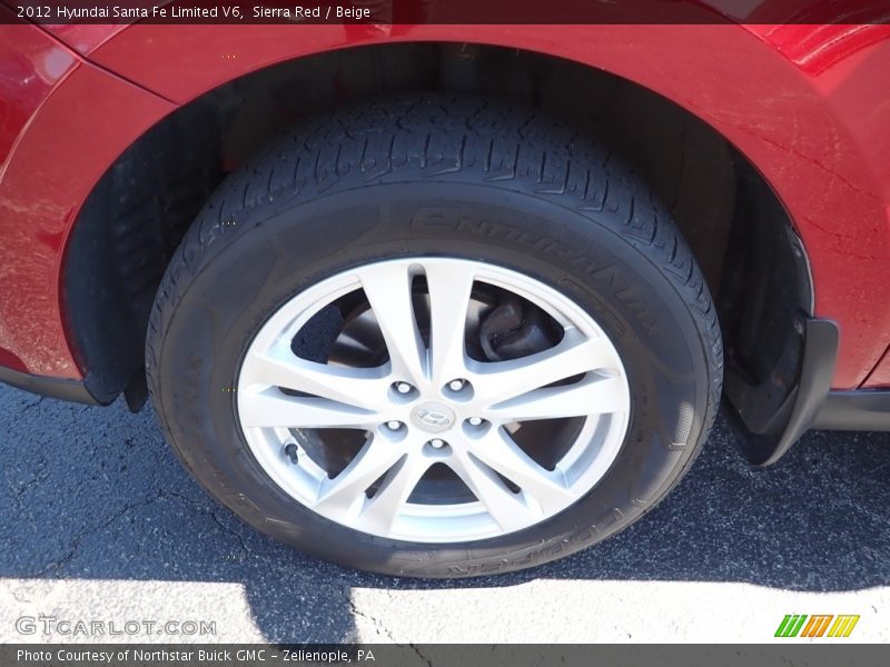 Sierra Red / Beige 2012 Hyundai Santa Fe Limited V6