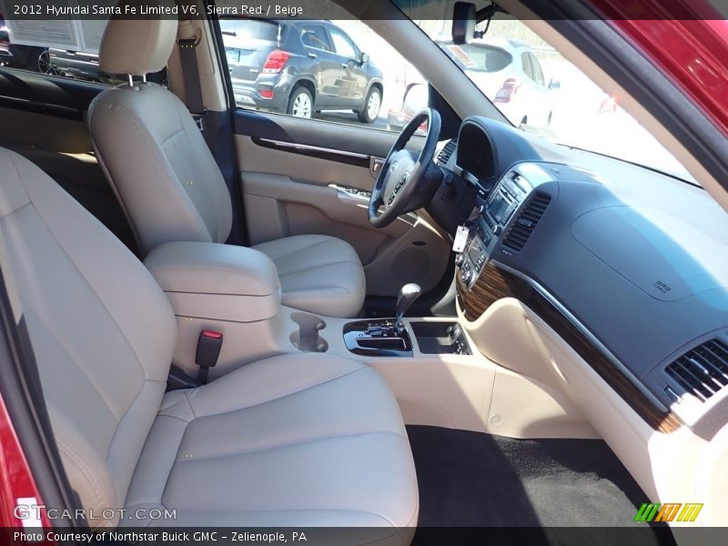 Sierra Red / Beige 2012 Hyundai Santa Fe Limited V6