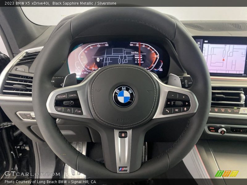 Black Sapphire Metallic / Silverstone 2023 BMW X5 xDrive40i
