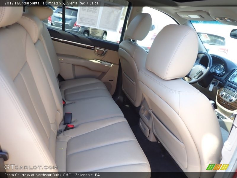 Sierra Red / Beige 2012 Hyundai Santa Fe Limited V6