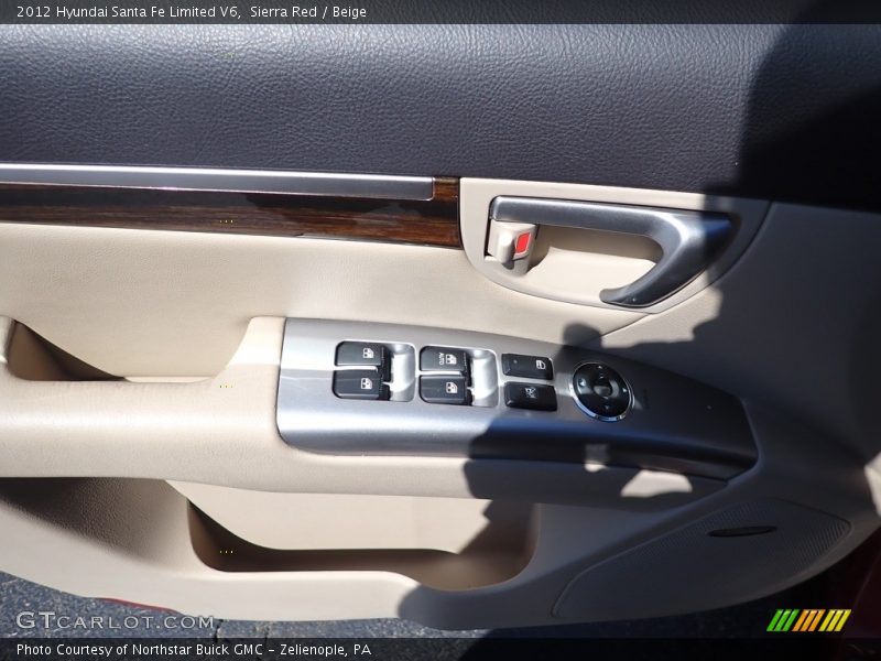 Sierra Red / Beige 2012 Hyundai Santa Fe Limited V6